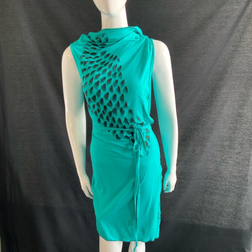 Isabel de Pedro Teal Dress
